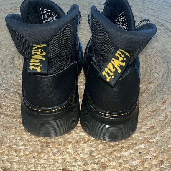 Doc Dr. Martens Boury Leather Casual Boots Black Men (Size 9) Women (Size 10) - Picture 4 of 5